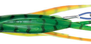H2OPRO SHALLOW TAIL-MEAN MACHINE LURE SM ST 19 GREEN ORANGE