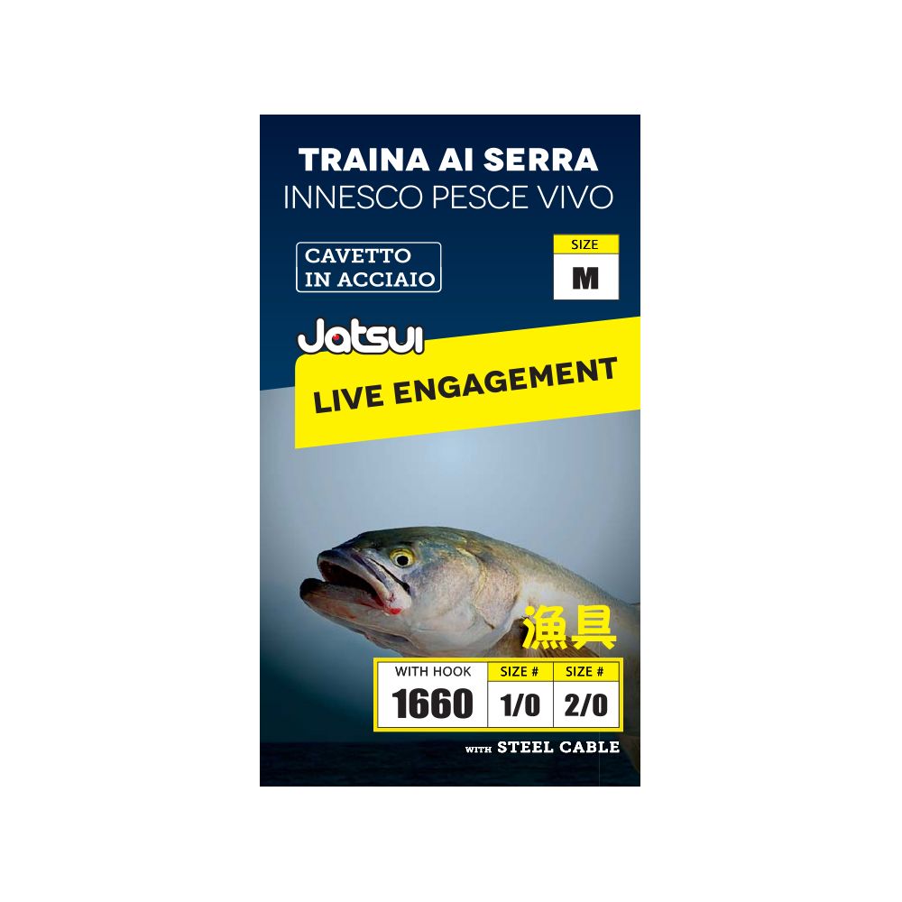 D3400048 JATSUI LENZA TRAINA SERRA INN. PESCE VIVO SZ.M