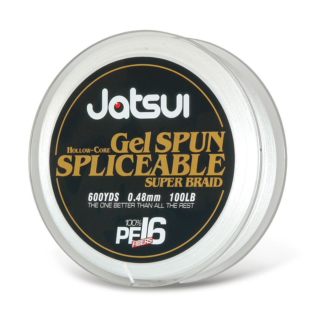 D3700384 JATSUI BRAID HOLLOW CORE 16PE 100LB. 600YDS. WHITE 0,48MM