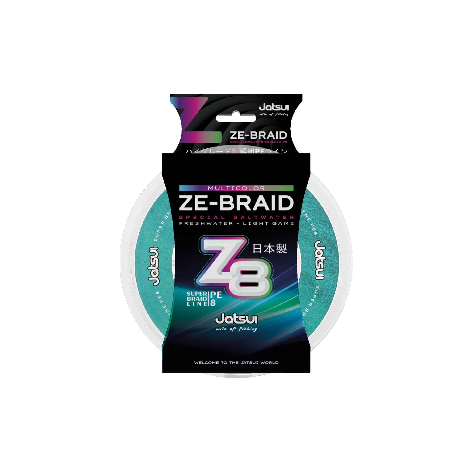 D3700598 JATSUI ZE-BRAID Z8 MULTICOLOR 300MT PE1.0 - 0.16MM
