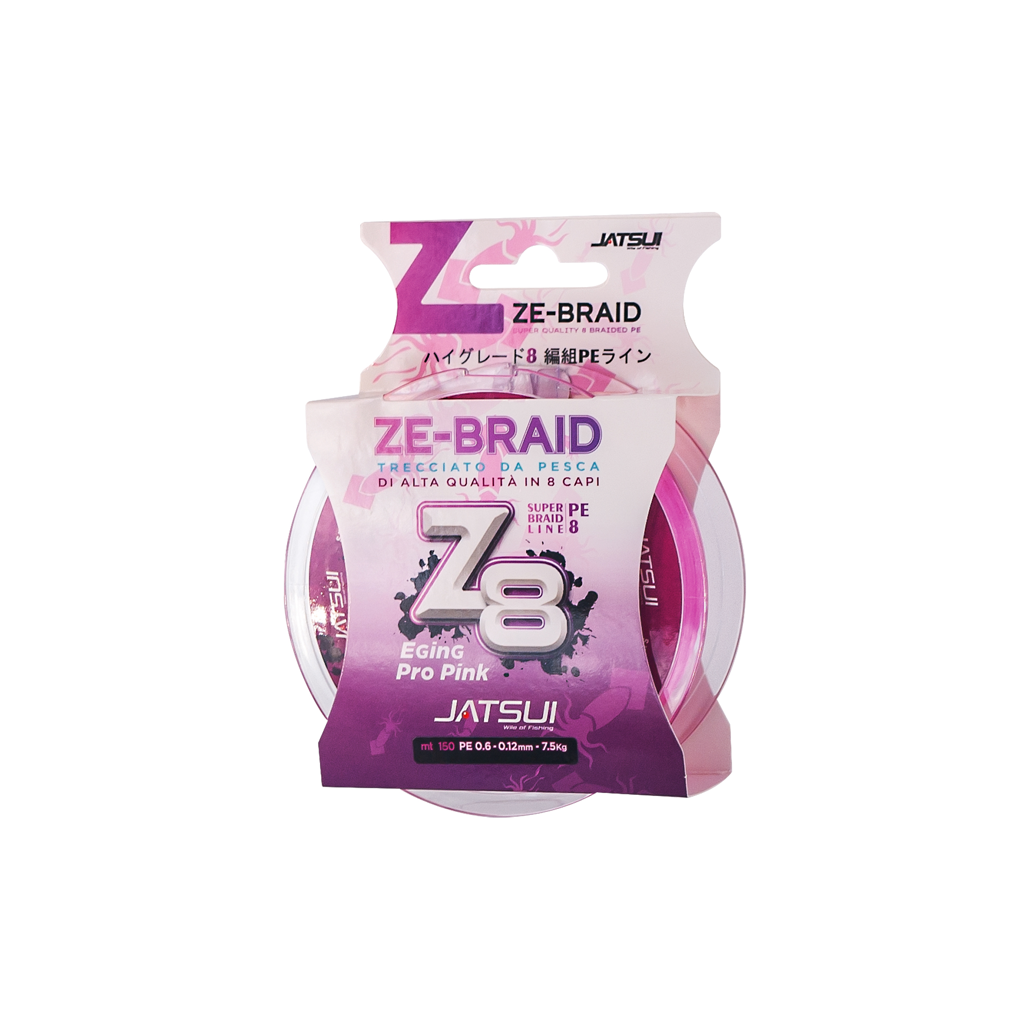 D3700604 JATSUI ZE-BRAID Z8 EGING PRO 150MT PE 0.4 - 0.10MM