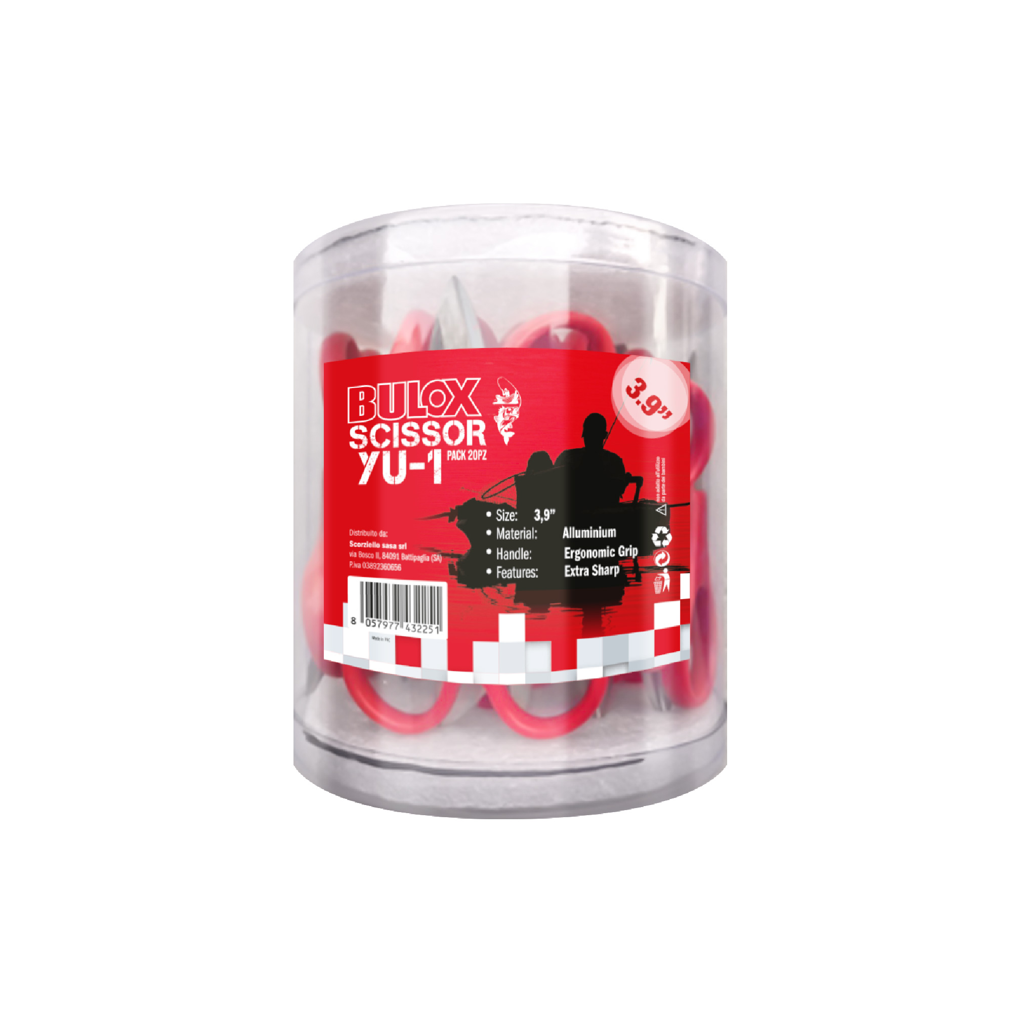 D5500299 BULOX FORBICI SCISSOR YU-1 BULK 20PZ